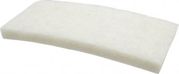 3M - 10" Long x 4-5/8" x 1" Thick Wide Cleansing Pad - Nonabrasive, Light-Duty, White - Exact Tool & Supply