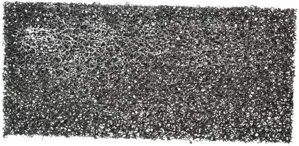 3M - 10" Long x 4-5/8" Wide x 1/2" Thick Cleansing Pad - Heavy-Duty, Black - Exact Tool & Supply