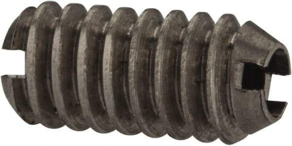 Gibraltar - 5-40, 0.062" Ball Diam, 0.25" Body Length, 0.02" Max Ball Reach, Threaded Ball Plunger - Stainless Steel Body, Nylon Ball, 0.25 Lb Initial End Force, 0.75 Lb Final End Force - Exact Tool & Supply