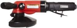 Universal Tool - 5" Wheel Diam, 11,000 RPM, Pneumatic Angle & Disc Grinder - 5/8-11 Spindle, 26 CFM, Side Exhaust - Exact Tool & Supply