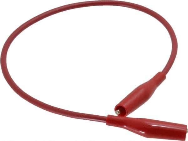 Pomona - Red Electrical Test Equipment Patch Cord - Use with Minigators, Test Clips - Exact Tool & Supply