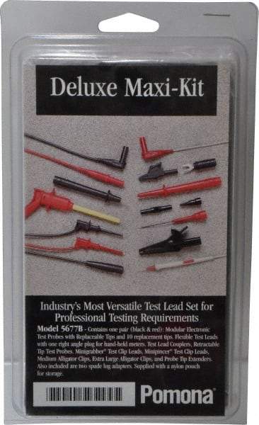 Pomona - Electrical Test Equipment Leads Set - Use with Digital Multimeters - Exact Tool & Supply