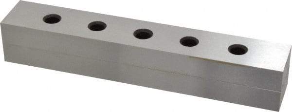 Value Collection - 6" Long x 1" High x 1/2" Thick, Tool Steel Two Face Parallel - 0.0003" Parallelism, Sold as Individual - Exact Tool & Supply