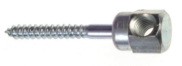 ITW Buildex - 3/8" Zinc-Plated Steel Horizontal (Cross Drilled) Mount Threaded Rod Anchor - 5/8" Diam x 2-1/2" Long, 2,249 Lb Ultimate Pullout, For Use with Wood - Exact Tool & Supply
