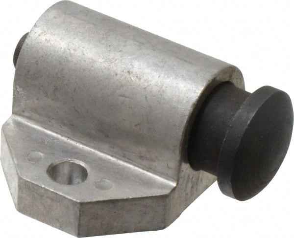 Gibraltar - 2" Base Width, 1/4" Stroke Len, 13/16" Stop Head OD, 1-1/2" Btw Mt Hole Ctrs, 1-7/32" Btw Mt Hole & Edge, Round Spring Locating Stop - Exact Tool & Supply