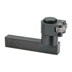 Knurlcraft - RH Cut, Diamond & Straight, 1" Wide 3/4" High x 5" Long Rectangle Shank, Self Centering Bump Knurlers - 2 Knurls Required (Included), 3/4" Diam x 3/8" Wide Face, 1/4" Hole Diam, Series E - Exact Tool & Supply