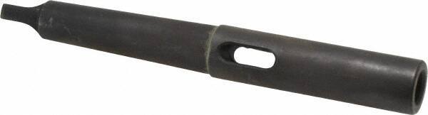 Scully Jones - MT1 Inside Morse Taper, MT2 Outside Morse Taper, Extension Sleeve - Hardened & Ground Throughout, 3-1/4" Projection, 0.88" Body Diam - Exact Tool & Supply
