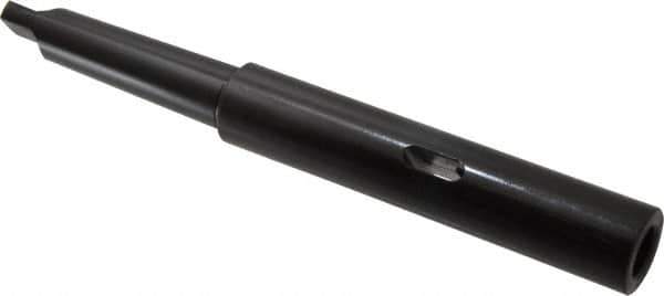 Scully Jones - MT2 Inside Morse Taper, MT3 Outside Morse Taper, Extension Sleeve - Hardened & Ground Throughout, 6-1/4" Projection, 1.19" Body Diam - Exact Tool & Supply