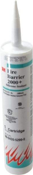 3M - 10.3 oz Cartridge Gray RTV Silicone Joint Sealant - -40 to 302°F Operating Temp, 90 min Tack Free Dry Time, Series 2000 - Exact Tool & Supply