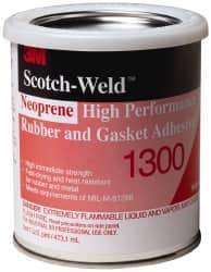3M - 16 oz Can Yellow Butyl Rubber Joint Sealant - 300°F Max Operating Temp, 4 min Tack Free Dry Time, Series 1300 - Exact Tool & Supply