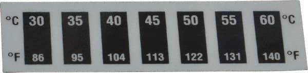 Tempil - 30°C Temp Indicating Label - 7 Ratings - Exact Tool & Supply