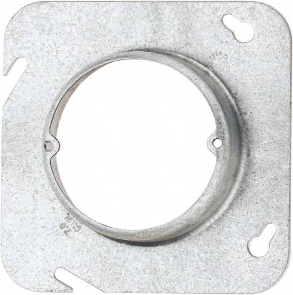 Cooper Crouse-Hinds - Electrical Outlet Box Steel Square Cover - Exact Tool & Supply