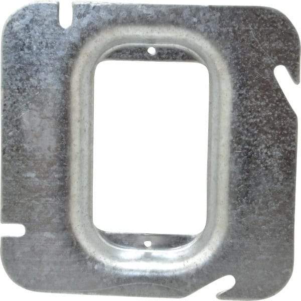 Cooper Crouse-Hinds - Electrical Outlet Box Steel Square Cover - Exact Tool & Supply