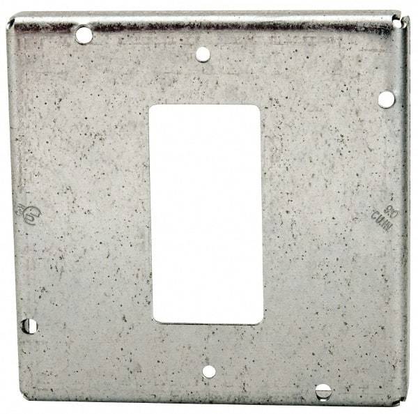 Cooper Crouse-Hinds - Electrical Outlet Box Steel Square Surface Cover - Exact Tool & Supply