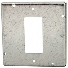 Cooper Crouse-Hinds - Electrical Outlet Box Steel Square Surface Cover - Exact Tool & Supply