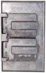 Cooper Crouse-Hinds - Electrical Outlet Box Aluminum Weatherproof Cover - Includes Gasket - Exact Tool & Supply