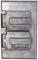 Cooper Crouse-Hinds - Electrical Outlet Box Aluminum Weatherproof Cover - Includes Gasket - Exact Tool & Supply