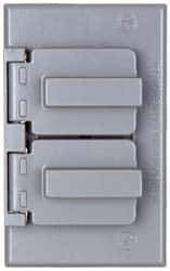 Cooper Crouse-Hinds - Electrical Outlet Box Aluminum Weatherproof Cover - Includes Gasket - Exact Tool & Supply