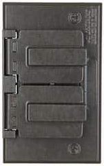 Cooper Crouse-Hinds - Electrical Outlet Box Aluminum Weatherproof Cover - Includes Gasket - Exact Tool & Supply