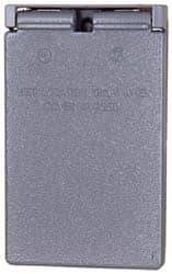 Cooper Crouse-Hinds - Electrical Outlet Box Aluminum Weatherproof Cover - Includes Gasket - Exact Tool & Supply