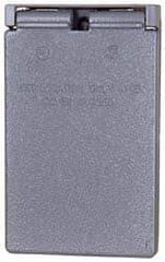 Cooper Crouse-Hinds - Electrical Outlet Box Aluminum Weatherproof Cover - Includes Gasket - Exact Tool & Supply