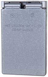 Cooper Crouse-Hinds - Electrical Outlet Box Aluminum Weatherproof Cover - Includes Gasket - Exact Tool & Supply