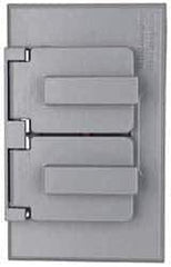 Cooper Crouse-Hinds - Electrical Outlet Box Aluminum Weatherproof Cover - Includes Gasket - Exact Tool & Supply