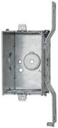 Cooper Crouse-Hinds - 1 Gang, (7) 1/2" Knockouts, Steel Rectangle Switch Box - 3" Overall Height x 2" Overall Width x 2-1/2" Overall Depth - Exact Tool & Supply