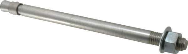 Red Head - 3/4" Diam, 3/4-10, 12" OAL, Grade 3, Wedge Expansion Concrete Anchor - Steel, Zinc Plated, 1-3/4" Thread Length, Tie Wire Head, 3/4" Drill - Exact Tool & Supply