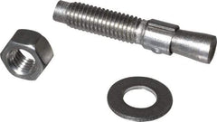 Red Head - 1/2" Diam, 1/2" Drill, 2-3/4" OAL, 2" Min Embedment Wedge Expansion Concrete Anchor - 304 Stainless Steel, Hex Nut Head, Hex Drive, 1-1/4" Thread Length - Exact Tool & Supply