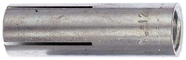 Red Head - 5/8" Diam, 5/8" Drill, 2" Min Embedment Drop-In Concrete Anchor - 316 Stainless Steel, Slotted Drive, 3/4" Thread Length - Exact Tool & Supply