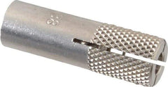 Red Head - 1/2" Diam, 1/2" Drill, 1-1/2" Min Embedment Drop-In Concrete Anchor - 303, 18-8 Stainless Steel, Slotted Drive, 1/2" Thread Length - Exact Tool & Supply