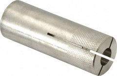 Red Head - 7/8" Diam, 7/8" Drill, 1-1/2" Min Embedment Drop-In Concrete Anchor - 303, 18-8 Stainless Steel, Slotted Drive, 1" Thread Length - Exact Tool & Supply