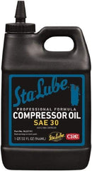 CRC - Bottle, ISO 100, SAE 30W, Air Compressor Oil - Exact Tool & Supply