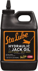CRC - 1 Qt Bottle Petroleum Oil Hydraulic Oil - 0150°F, SAE 20, ISO 46, 49.5 to 58 cPs40 C cP - Exact Tool & Supply
