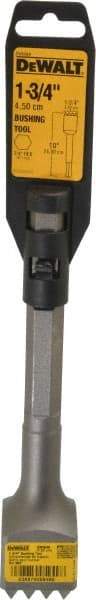 DeWALT - 1-3/4" Head Width, 10" OAL, 1" Shank Diam, Bushing Tool Chisel - Hex Shank, Steel - Exact Tool & Supply