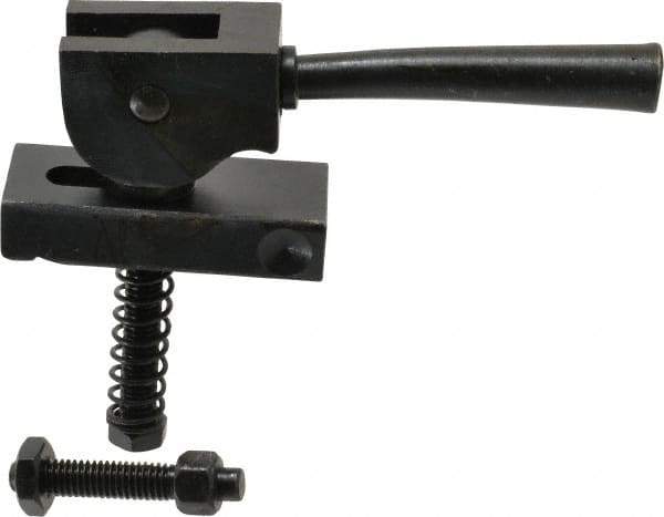 Value Collection - 3/8-16 Tap Size, Steel Strap Clamp Assembly - Center Cam, 5/8" Strap Thickness, 3/4" Travel, 3" Strap Len, 1-1/4" Strap Width - Exact Tool & Supply