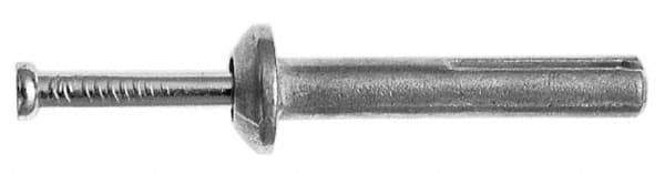 Red Head - 3/16" Diam, 3/16" Drill, 7/8" OAL, 2" Min Embedment Hammer Drive Concrete Anchor - Steel, Zinc-Plated Finish, Mushroom Head - Exact Tool & Supply