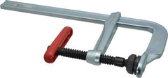 Bessey - 5-1/2" Deep Throat, 12" Max Capacity, Standard Sliding Arm Clamp - 2,800 Lb Clamping Pressure, 0.775" Spindle Diam - Exact Tool & Supply