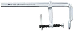 Bessey - 5-1/2" Deep Throat, 20" Max Capacity, Standard Sliding Arm Clamp - 2,660 Lb Clamping Pressure, 0.775" Spindle Diam - Exact Tool & Supply