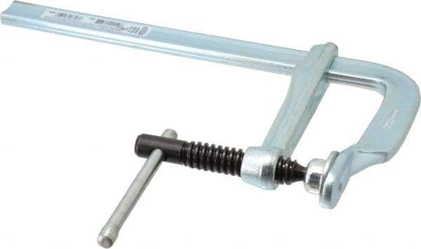 Bessey - 4" Deep Throat, 8" Max Capacity, Standard Sliding Arm Clamp - 726 Lb Clamping Pressure, 5/8" Spindle Diam - Exact Tool & Supply