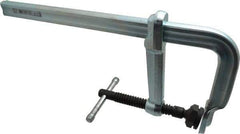 Bessey - 5-1/2" Deep Throat, 12" Max Capacity, Standard Sliding Arm Clamp - 2,660 Lb Clamping Pressure, 0.775" Spindle Diam - Exact Tool & Supply