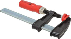 Bessey - 6" Capacity, 2-1/2" Throat Depth Steel Bar Clamp - 600 Lb Clamping Pressure - Exact Tool & Supply