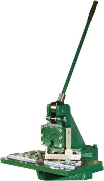 Tennsmith - 6 x 6" Notching Dimension, Metal Notcher - 1.25mm Max Mild Steel Capacity - Exact Tool & Supply