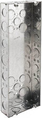 Cooper Crouse-Hinds - 5 Gang, (28) 1/2 & 3/4" Knockouts, Steel Rectangle Wall Box - 4-1/2" Overall Height x 12-1/4" Overall Width x 1-5/8" Overall Depth - Exact Tool & Supply