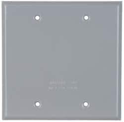 Cooper Crouse-Hinds - Electrical Outlet Box Aluminum Weatherproof Cover - Includes Gasket - Exact Tool & Supply