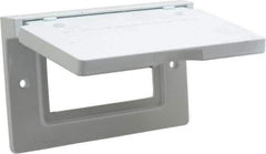 Cooper Crouse-Hinds - Electrical Outlet Box Aluminum Weatherproof Cover - Includes Gasket - Exact Tool & Supply