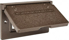 Cooper Crouse-Hinds - Electrical Outlet Box Aluminum Weatherproof Cover - Includes Gasket - Exact Tool & Supply
