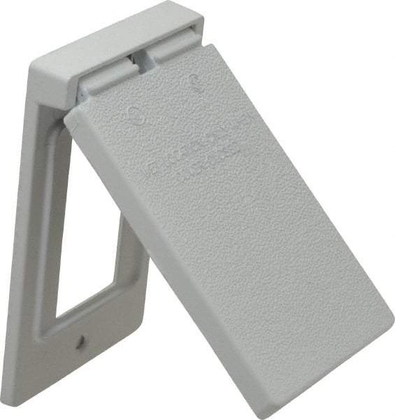 Cooper Crouse-Hinds - Electrical Outlet Box Aluminum Weatherproof Cover - Includes Gasket - Exact Tool & Supply