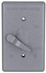 Cooper Crouse-Hinds - Electrical Outlet Box Aluminum Weatherproof Cover - Includes Gasket - Exact Tool & Supply